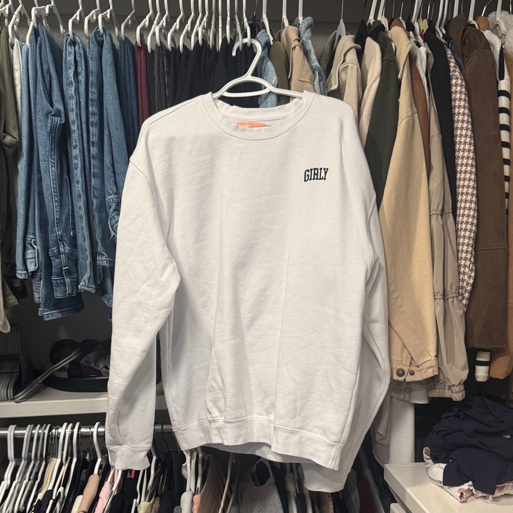 White Crew Neck Sweater